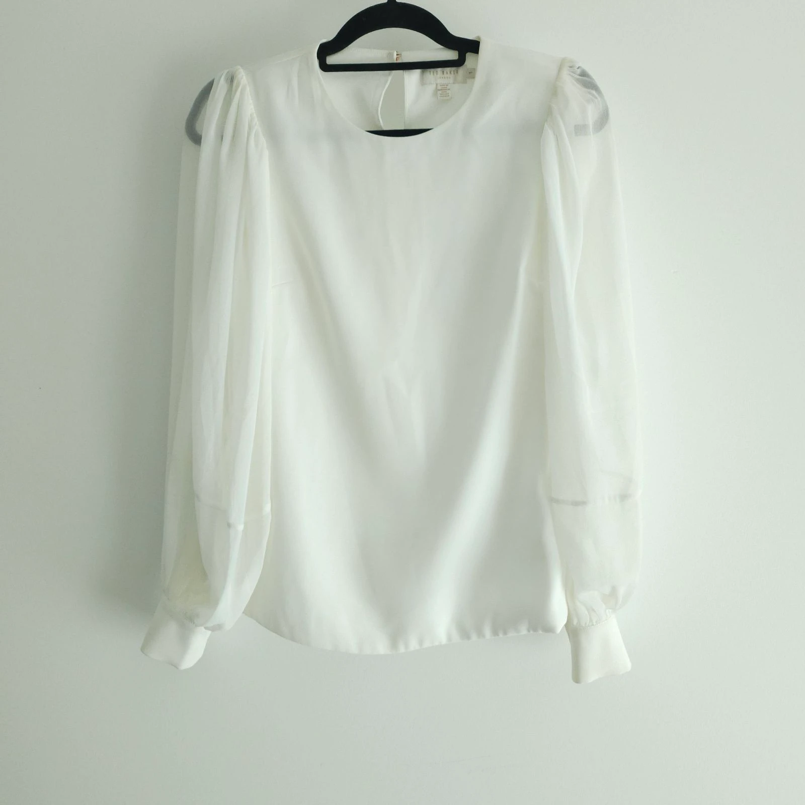 Ted Baker haut blouse voile blanc